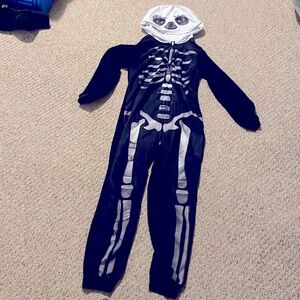 Kids Fortnite Skeleton zip up Pjs
